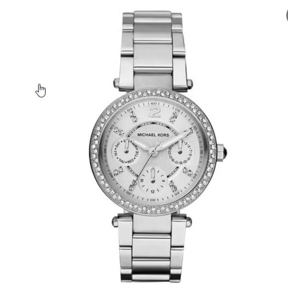 MICHAEL KORS MK5615 Women's Parker Silver Watch - Picture 1 of 7